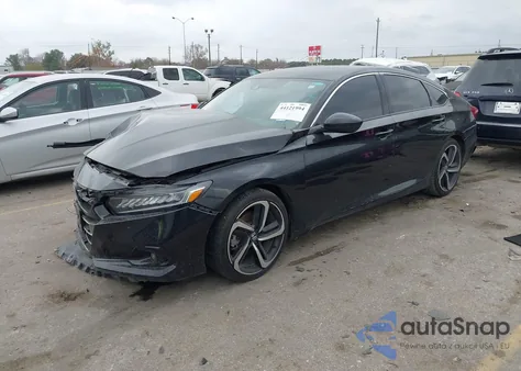 2022 Honda Accord Sport из США, поврежденный, VIN 1HGCV1F34NA039683